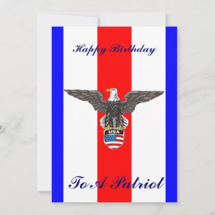 Patriotic Birthday Party Invitation