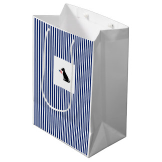 Patriotic Black Lab USA Preppy Pet Dog Fun Medium Gift Bag