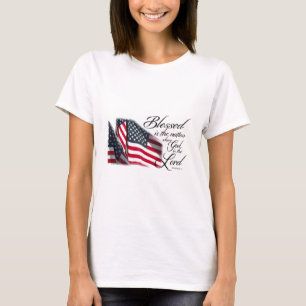 Patriotic Blessed is the Nation T-Shirt