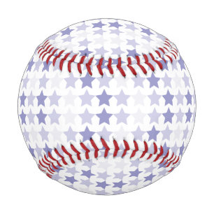 Patriotic Blue Ombre Stars Baseball
