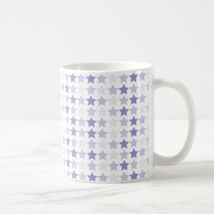 Patriotic Blue Ombre Stars Coffee Mug