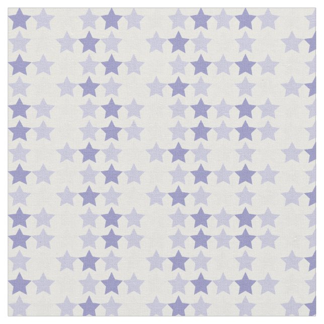 Patriotic Blue Ombre Stars Fabric (Close Up)