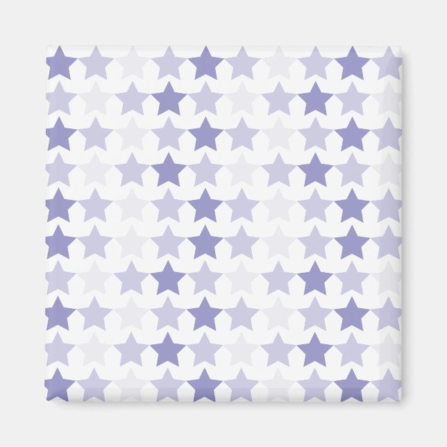 Patriotic Blue Ombre Stars Magnet (Front)