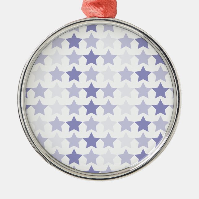 Patriotic Blue Ombre Stars Metal Tree Decoration (Front)