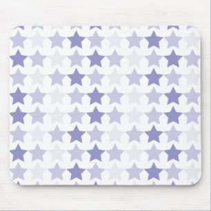 Patriotic Blue Ombre Stars Mouse Mat