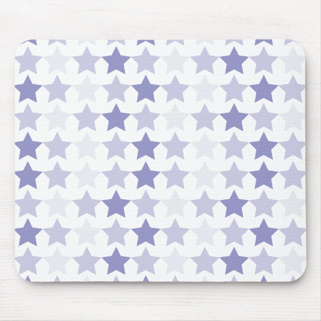 Patriotic Blue Ombre Stars Mouse Mat (Front)