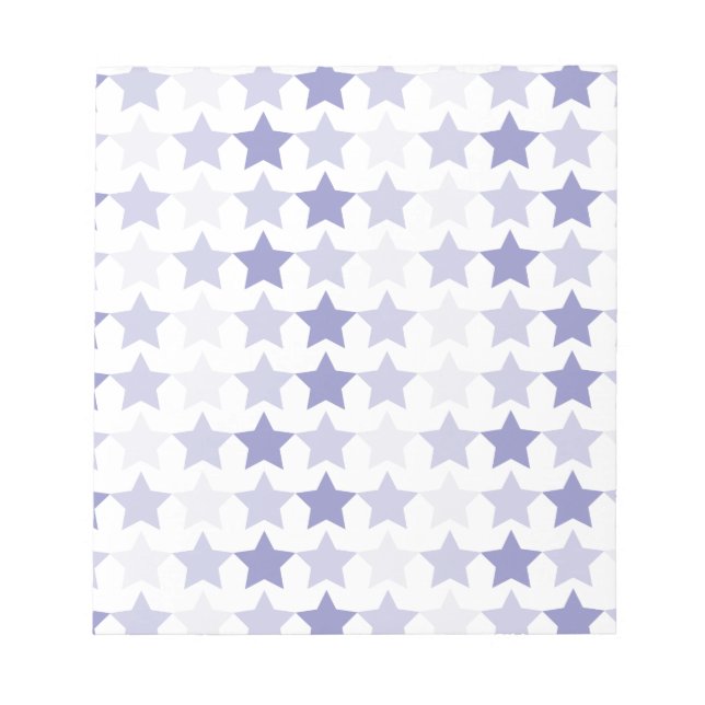 Patriotic Blue Ombre Stars Notepad (Front)
