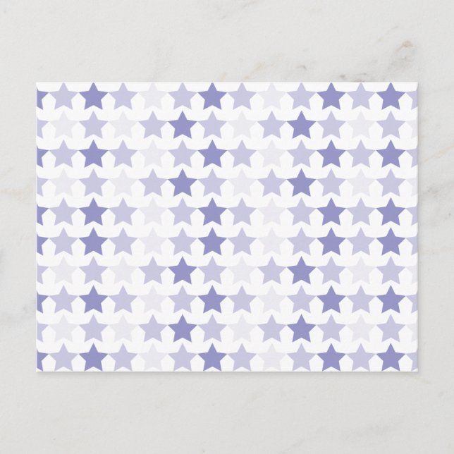 Patriotic Blue Ombre Stars Postcard (Front)