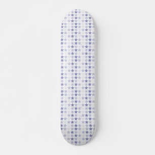Patriotic Blue Ombre Stars Skateboard