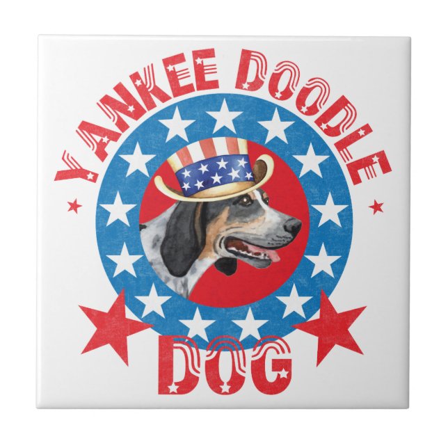 Patriotic Bluetick Tile (Front)