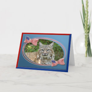 patriotic-bobcat-030 holiday card