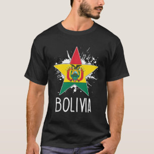 Patriotic Bolivia Bolivian Flag T-Shirt