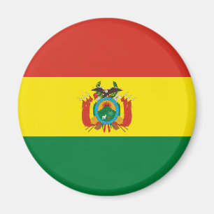 Patriotic Bolivia Flag Magnet