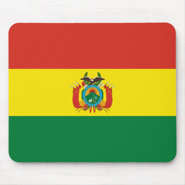 Patriotic Bolivia Flag Mouse Mat (Front)