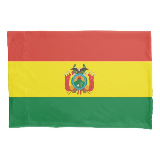 Patriotic Bolivia Flag Pillowcase (Front)