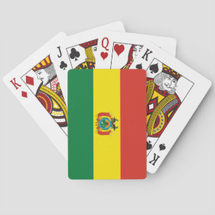 Patriotic Bolivia Flag Playing Cards