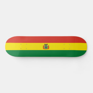 Patriotic Bolivia Flag Skateboard