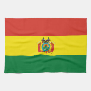 Patriotic Bolivia Flag Tea Towel