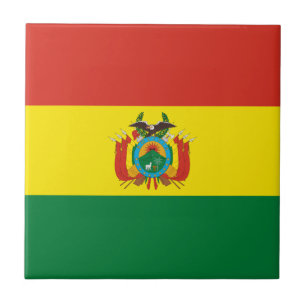 Patriotic Bolivia Flag Tile
