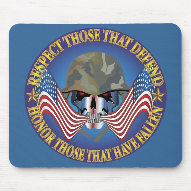 Patriotic Bones - Customised Mouse Mat (Front)