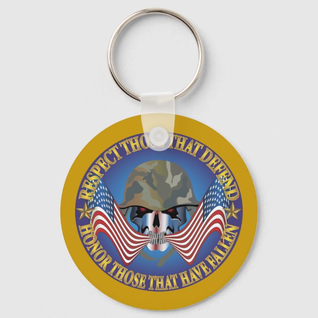 Patriotic Bones Key Ring (Front)