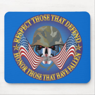 Patriotic Bones Mouse Mat