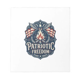 Patriotic Bonfire Night Vector Graphic Tee_1 Notepad