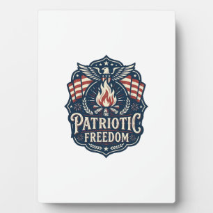 Patriotic Bonfire Night Vector Graphic Tee_1 Plaque