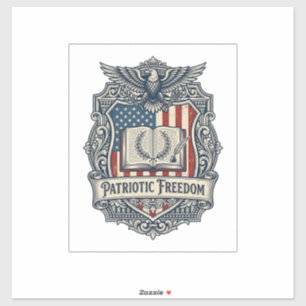 Patriotic Book Club Vector Graphic Tee