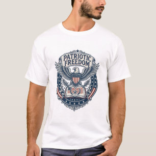 Patriotic Book Club Vector Graphic Tee (2)