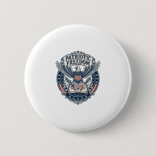 Patriotic Book Club Vector Graphic Tee (2) 6 Cm Round Badge