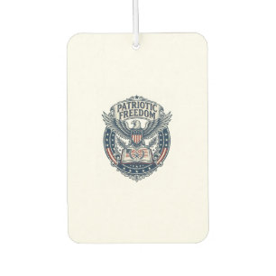 Patriotic Book Club Vector Graphic Tee (2) Car Air Freshener