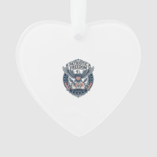 Patriotic Book Club Vector Graphic Tee (2) Ornament