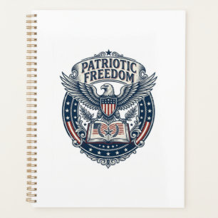 Patriotic Book Club Vector Graphic Tee (2) Planner