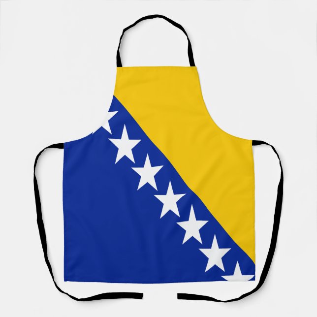 Patriotic Bosnia Herzegovina Flag Apron (Front)
