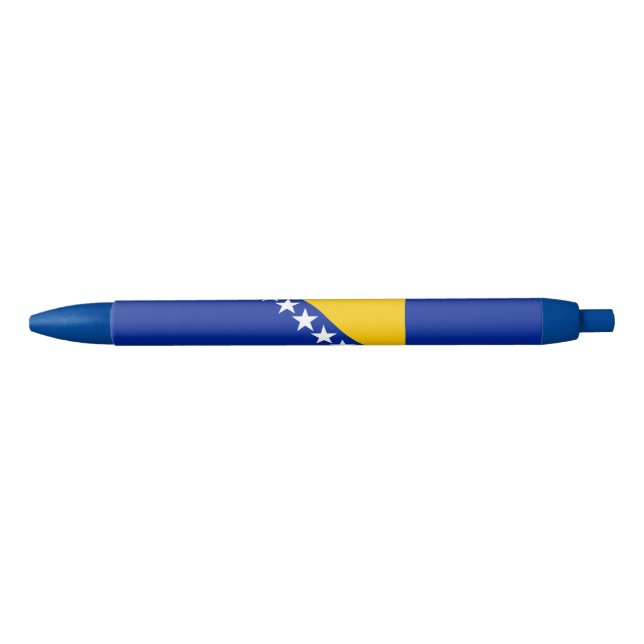 Patriotic Bosnia Herzegovina Flag Blue Ink Pen (Front)