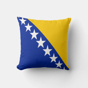 Patriotic Bosnia Herzegovina Flag Cushion