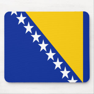 Patriotic Bosnia Herzegovina Flag Mouse Mat