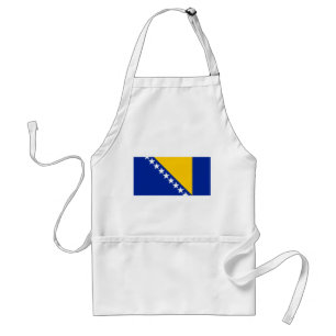 Patriotic Bosnia Herzegovina Flag Standard Apron