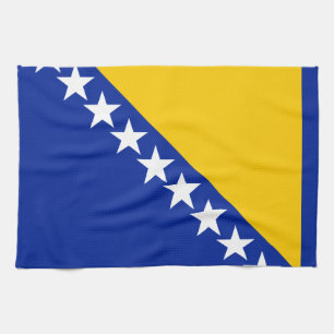 Patriotic Bosnia Herzegovina Flag Tea Towel