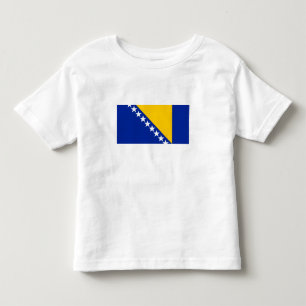 Patriotic Bosnia Herzegovina Flag Toddler T-Shirt