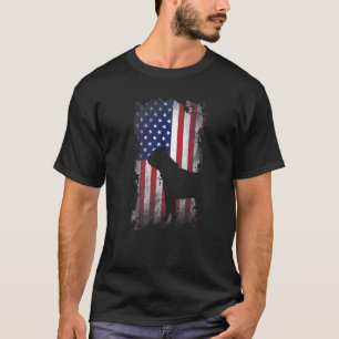 Patriotic Boston Terriers American Flag Cool Dog T-Shirt