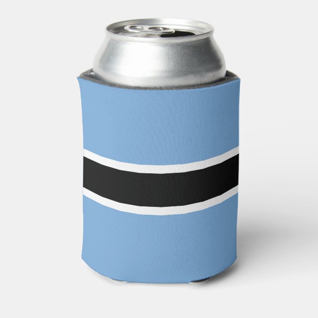 Patriotic Botswana Flag Can Cooler (Can Back)