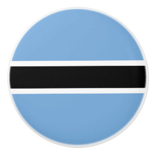 Patriotic Botswana Flag Ceramic Knob