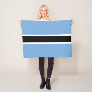 Patriotic Botswana Flag Fleece Blanket