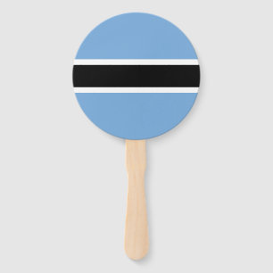 Patriotic Botswana Flag Hand Fan