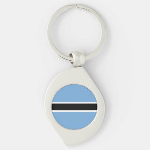 Patriotic Botswana Flag Key Ring