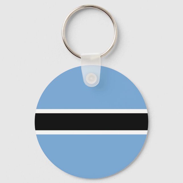 Patriotic Botswana Flag Key Ring (Front)