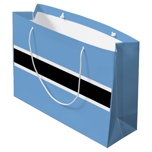 Patriotic Botswana Flag Large Gift Bag (Back Angled)