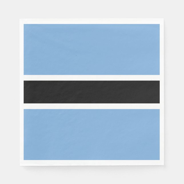 Patriotic Botswana Flag Napkin (Front)